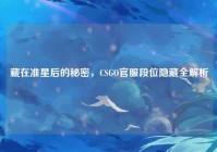 藏在准星后的秘密，CSGO官服段位隐藏全解析