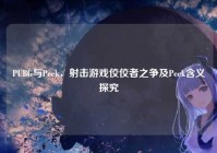 PUBG与Peek，射击游戏佼佼者之争及Peek含义探究