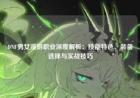 DNF男女漫游职业深度解析：技能特色、装备选择与实战技巧