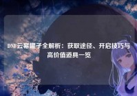 DNF云幂罐子全解析：获取途径、开启技巧与高价值道具一览