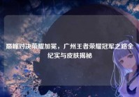 巅峰对决荣耀加冕，广州王者荣耀冠军之路全纪实与皮肤揭秘