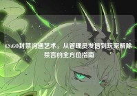CS:GO封禁沟通艺术，从管理员发信到玩家解除禁言的全方位指南