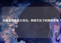 从鬼畜视角看大司马，网络文化下的独特景观