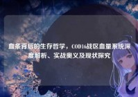 血条背后的生存哲学，COD16战区血量系统深度解析、实战奥义及现状探究