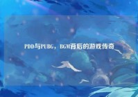 PDD与PUBG，BGM背后的游戏传奇