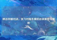 峡谷双雄对决，张飞对阵牛魔的出装策略全解析