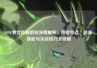 DNF男女街霸职业深度解析：技能加点、装备搭配与实战技巧全攻略