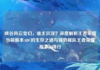 峡谷风云变幻，谁主沉浮？深度解析王者荣耀当前版本ADC的生存之道与强势梯队王者荣耀版本ad排行