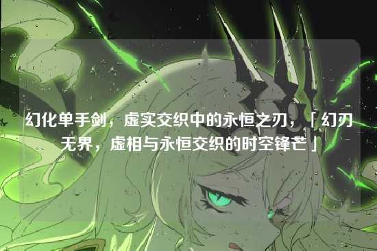 幻化单手剑，虚实交织中的永恒之刃，「幻刃无界，虚相与永恒交织的时空锋芒」
