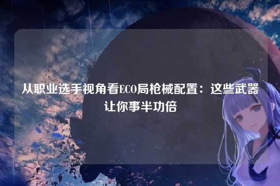 从职业选手视角看ECO局枪械配置:这些武器让你事半功倍