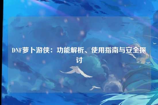 DNF萝卜游侠：功能解析、使用指南与安全探讨