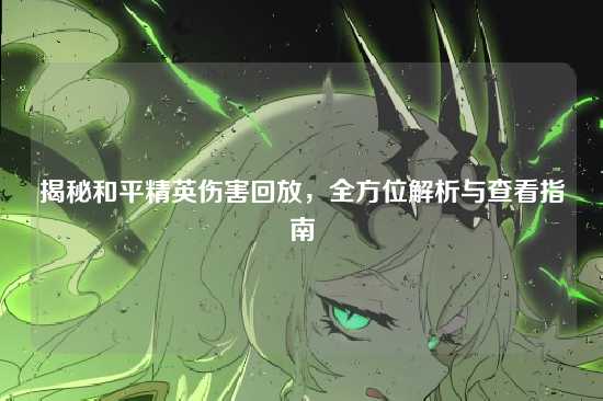 揭秘和平精英伤害回放，全方位解析与查看指南