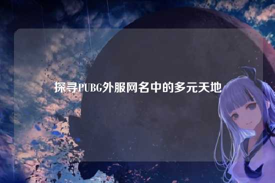 探寻PUBG外服网名中的多元天地