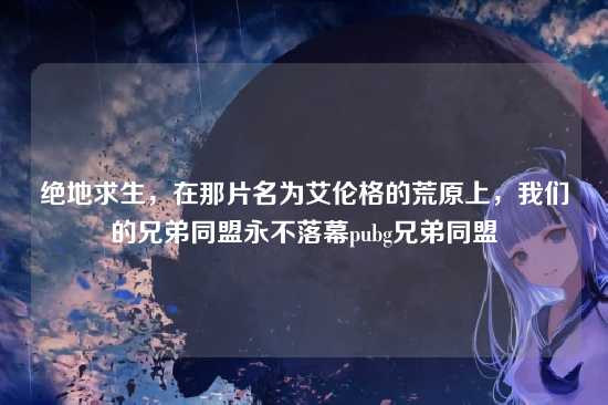 绝地求生，在那片名为艾伦格的荒原上，我们的兄弟同盟永不落幕pubg兄弟同盟