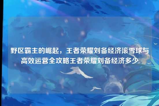 野区霸主的崛起，王者荣耀刘备经济滚雪球与高效运营全攻略王者荣耀刘备经济多少