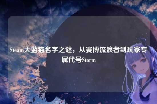 Steam大蓝猫名字之谜，从赛博流浪者到玩家专属代号Storm