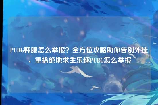 PUBG韩服怎么举报？全方位攻略助你告别外挂，重拾绝地求生乐趣PUBG怎么举报