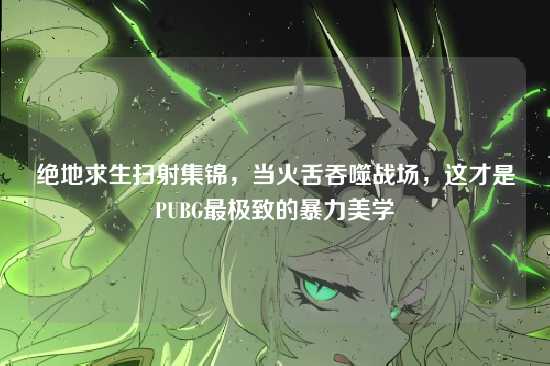绝地求生扫射集锦，当火舌吞噬战场，这才是PUBG最极致的暴力美学