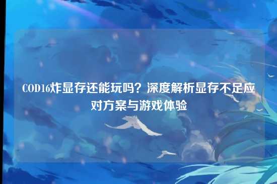 COD16炸显存还能玩吗？深度解析显存不足应对方案与游戏体验